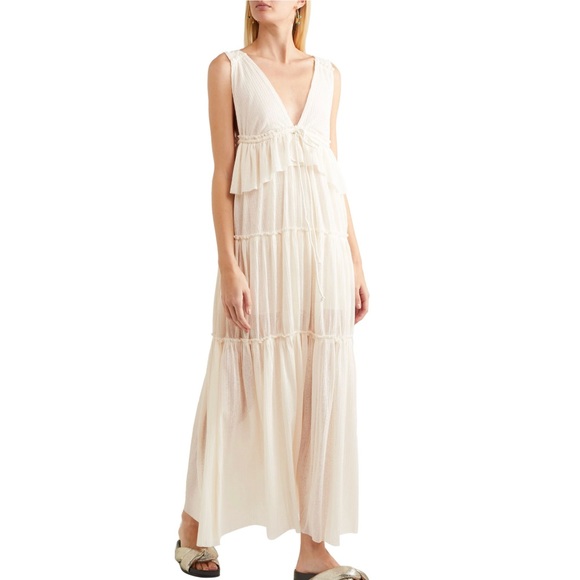 NWT See by Chloe Tiered Voile Maxi Dress - Picture 2 of 10